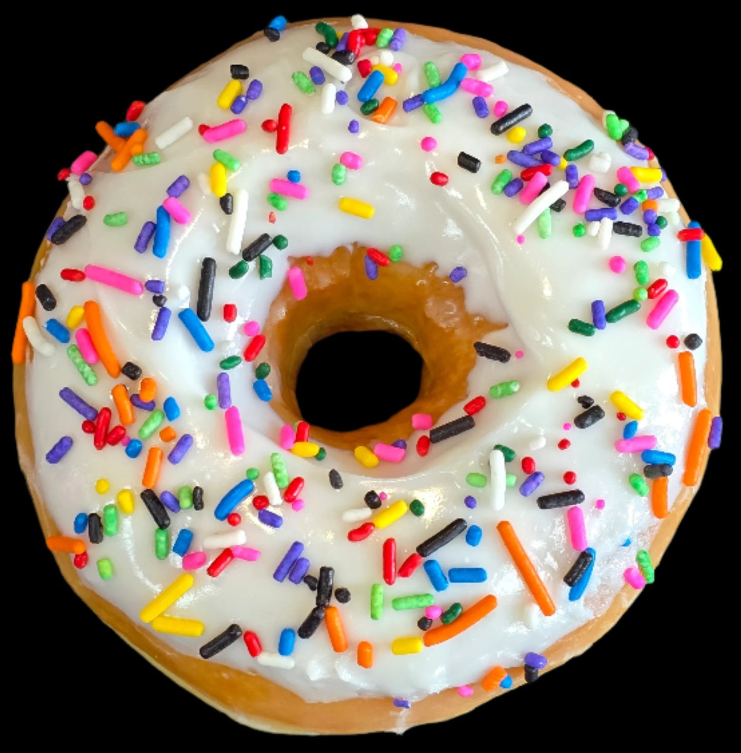 Vanilla Sprinkles Donut