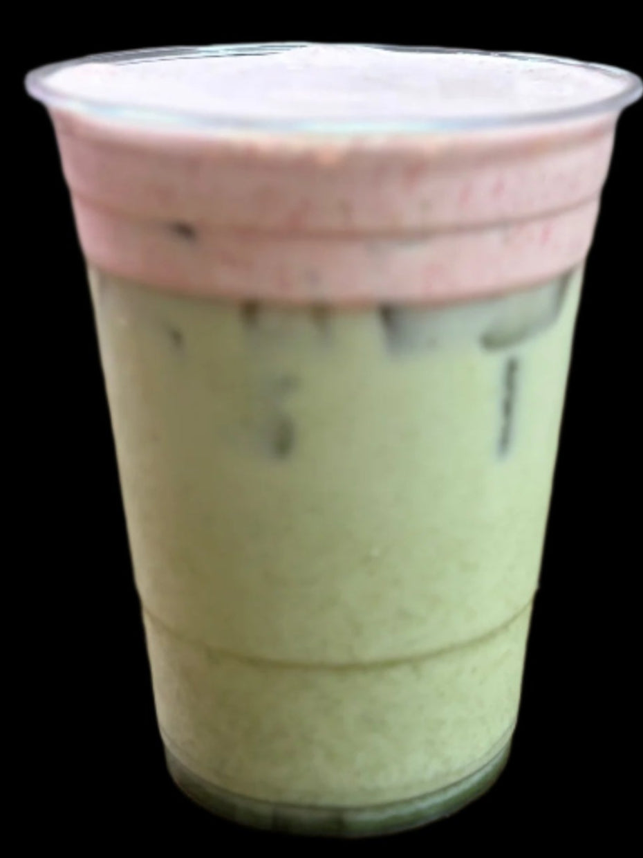 Matcha Berry Iced Latte